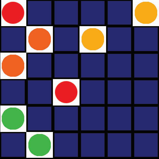 Easy matching game with a Color Circle theme