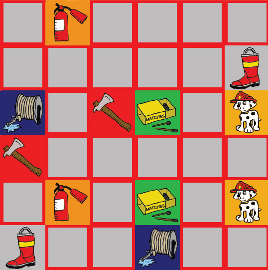 Easy matching game with a firefighting theme (2nd one on this site!)